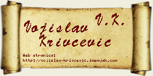 Vojislav Krivčević vizit kartica